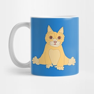 Funny yellow cat Mug